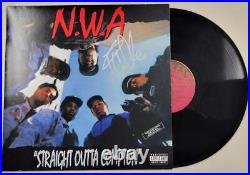 Ice Cube signed vinyl NWA Straight Outta Compton record album LP BAS Beckett