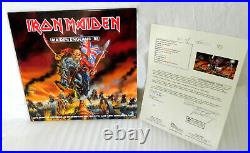 Iron Maiden 5-Band Signed Vinyl Maiden England 88 Album Dickinson JSA LETTER