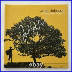 JACK JOHNSON SIGNED AUTOGRAPH ALBUM VINYL RECORD IN BETWEEN DREAMS RARE With JSA