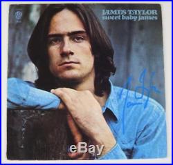 JAMES TAYLOR Signed Autograph Sweet Baby James Album Vinyl Record LP