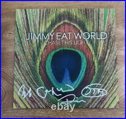 JIMMY EAT WORLD signed vinyl album CHASE THE LIGHT