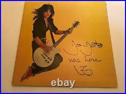 JOAN JETT & the BLACKHEARTS Signed Autographed Album Vinyl LP Record COA & Photo