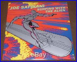 JOE SATRIANI SIGNED SURFING WITH THE ALIEN LP with PROOF! RECORD ALBUM VINYL