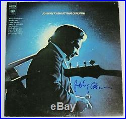 JOHNNY CASH Signed Autograph Johnny Cash At San Quentin Live Vinyl Album LP