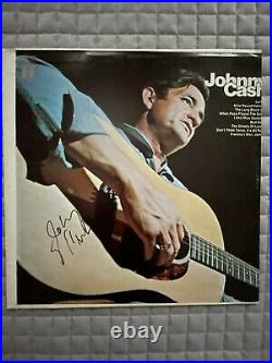 JOHNNY CASH Signed Vinyl Album Record 1969. This Is Johnny Cash Letter of Auth