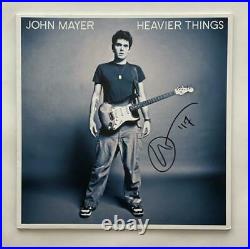JOHN MAYER SIGNED AUTOGRAPH ALBUM VINYL RECORD HEAVIER THINGS VERY RARE With JSA