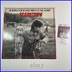 JOHN MELLENCAMP signed Vinyl Scarecrow Autographed Album JSA COA record JOHN MELLENCAMP signed Vinyl Scarecrow Autographed Album JSA COA record