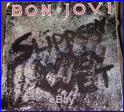 Jon Bon Jovi Signed Full Name Autograph Original Slippery When Wet Album Vinyl