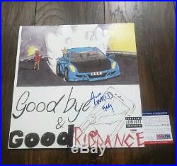 JUICE WRLD SIGNED AUTO GOODBYE & GOOD RIDDANCE ALBUM VINYL LP with COA PSA PROOF