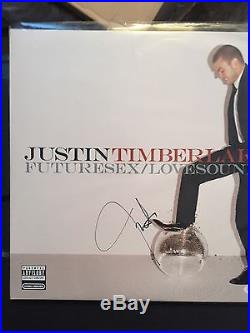 JUSTIN TIMBERLAKE SIGNED FUTURESEX/LOVESOUNDS VINYL ALBUM Psa Certified