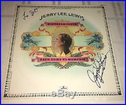 Jerry Lee Lewis SIGNED LP Album Vinyl Great Balls Of Fire Elvis Presley PROOF