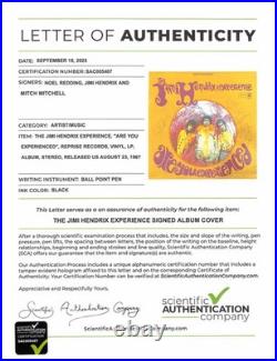 Jimi Hendrix + Noel + Mitch Signed Are You Experienced LP Cover