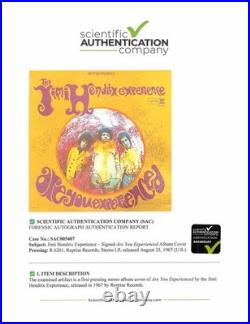 Jimi Hendrix + Noel + Mitch Signed Are You Experienced LP Cover