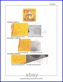 Jimi Hendrix + Noel + Mitch Signed Are You Experienced LP Cover