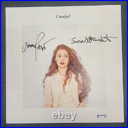 Jimmy Page Scarlett Sabet Signed Catalyst Vinyl Album 114/156 PSA Led Zeppelin