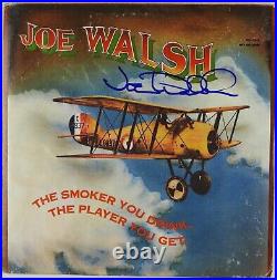 Joe Walsh JSA Signed Autograph Record Album Vinyl The Smoker You Drink