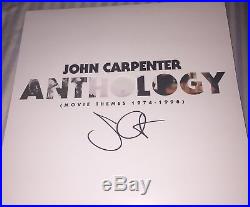 John Carpenter Signed Vinyl Album Anthology Soundtrack Plus Lanyard