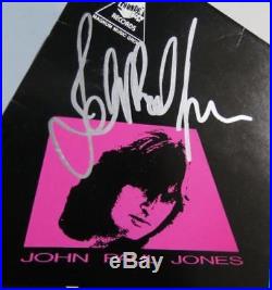 John Paul Jones LED ZEPPELIN Signed Autograph No Introduction. Album Vinyl LP
