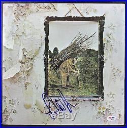 John Paul Jones Led Zeppelin Signed IV Album Cover With Vinyl PSA/DNA #S38090