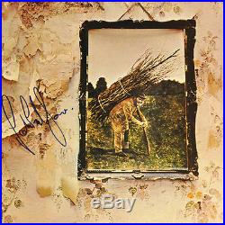 John Paul Jones Signed Vinyl Led Zeppelin Autographed Album 4 LP