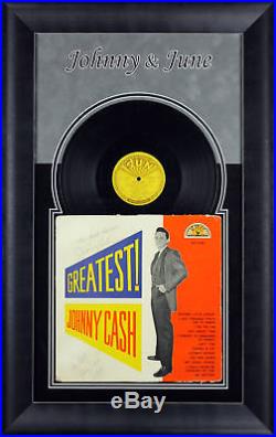 Johnny Cash & June Carter Cash Signed & Framed Album Cover With Vinyl BAS #A86794