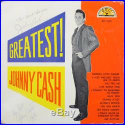 Johnny Cash & June Carter Cash Signed & Framed Album Cover With Vinyl BAS #A86794
