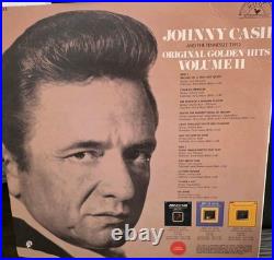 Johnny Cash Original Golden Hits Autographed Vinyl Record Album Cover Auth Pros
