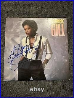 Johnny Gill signed autographed Self-Titled vinyl record album LP PROOF