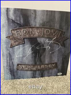 Jon Bon Jovi Signed Vinyl Album New Jersey With PSA