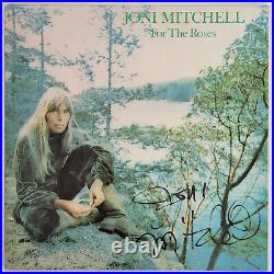 Joni Mitchell signed For The Roses album autographed vinyl COA exact proof Rare