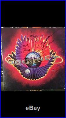 Journey Infinity Lp Vinyl Album Record Signed All + Steve Perry