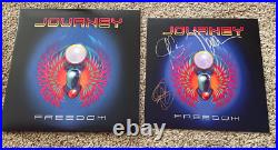 Journey Signed Vinyl Album Insert Freedom Neal Schon Jonathan Cain Arnel Pineda