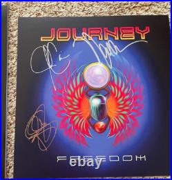 Journey Signed Vinyl Album Insert Freedom Neal Schon Jonathan Cain Arnel Pineda