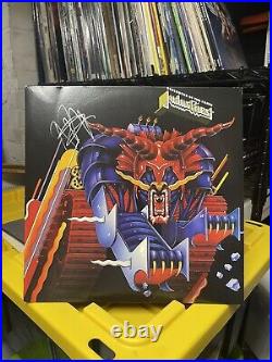 Judas Priest Defenders Of The Faith Signed Rob Halford Lp Vinyl Album Beckett