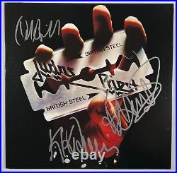 Judas Priest JSA Signed Autograph Album Vinyl British Steel Rob Halford +