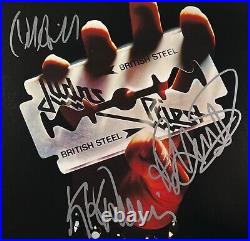 Judas Priest JSA Signed Autograph Album Vinyl British Steel Rob Halford +