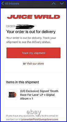 Juice Wrld Signed/autographed Death Race For Love Album Lp Vinyl Authentic