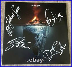 KALEO BAND SIGNED SURFACE SOUNDS VINYL RECORD ALBUM JJ JULIUSSON +3 wEXACT PROOF