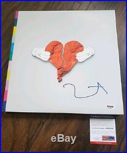 KANYE WEST Signed Autographed 808s & HEARTBREAK ALBUM VINYL LP with COA PSA PROOF