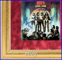 KISS 24K GOLD Record Vinyl Album Framed Display Signed Album Cover Photo NEWithBOX