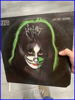 KISS Peter Criss BAS Signed Autograph Signed Record Album Solo Beckett Vinyl