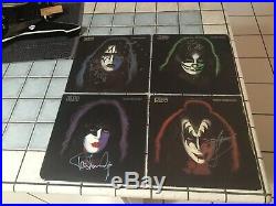 KISS Precious set of signed Solo Albums in Vinyl