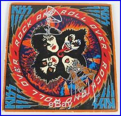 KISS Signed Autograph Rock And Roll Over Album Vinyl LP by 4 Paul, Gene, Ace+