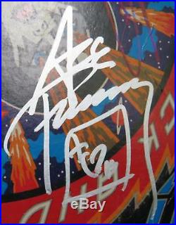 KISS Signed Autograph Rock And Roll Over Album Vinyl LP by 4 Paul, Gene, Ace+