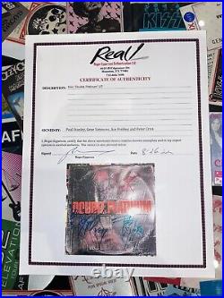 KISS autographed Double Platinum LP album vinyl record by all Epperson COA RARE