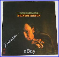 KRIS KRISTOFFERSON Signed Autograph Kristofferson Album Vinyl Record LP