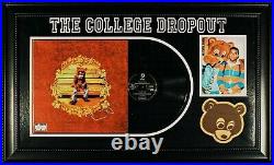 Kanye West College Dropout Signed Vinyl Album Custom Designed Frame JSA LOA