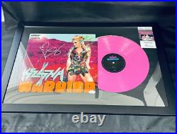 Ke$ha Signed Warrior Vinyl Album JSA COA Framed