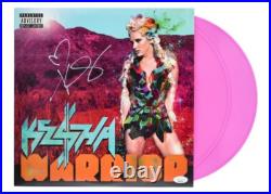 Ke$ha Signed Warrior Vinyl Album JSA COA Framed