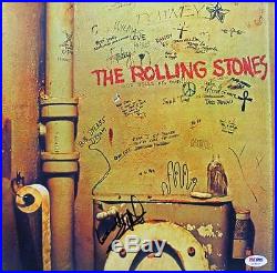 Keith Richards The Rolling Stones Signed Album Cover With Vinyl PSA/DNA #U03500